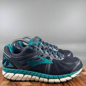 Brooks Ariel 16 Womens Running Shoes Size 9 Black Teal Stability
